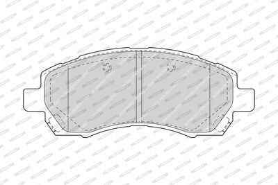 Remblokken set Voor , past: SUBARU FORESTER, IMPREZA, LEGACY II, LEGACY III 1.6-2.5 08.92-09.06