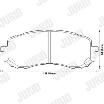 Brake Pad Set, disc brake 572571J