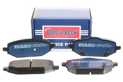 комплект спирачно феродо, дискови спирачки BORG & BECK BBP3016