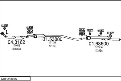SISTEM DE ESAPAMENT MTS CITR21869A008917
