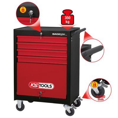 KS TOOLS Įrankių vežimėlis
