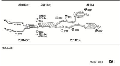 Układ wydechowy WALKER MBK016564