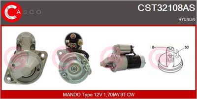 Стартер CASCO CST32108AS для HYUNDAI MATRIX