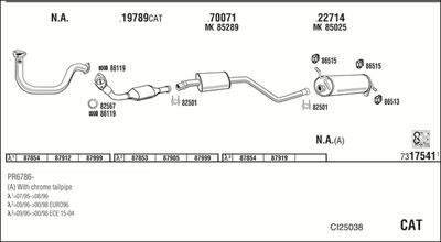 ABGASANLAGE WALKER CI25038