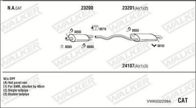 SISTEM DE ESAPAMENT WALKER VWK032259A