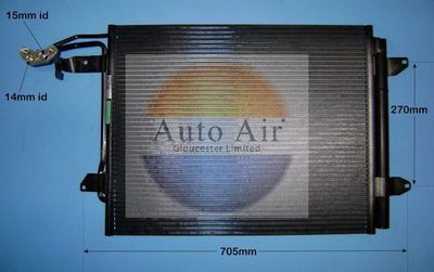 Condenser, air conditioning Auto Air Gloucester 16-6215