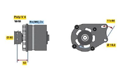 BOSCH Dynamo / Alternator (0 986 038 621)