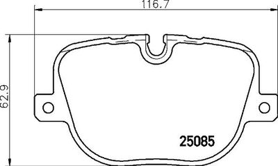 BREMBO P 44 025 Тормозные колодки и сигнализаторы  для LAND ROVER RANGE ROVER III (L322) 4.4 D 4x4