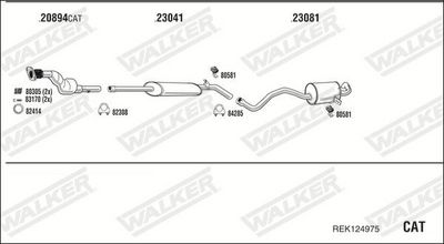ABGASANLAGE WALKER REK124975