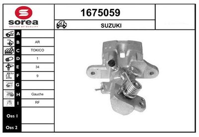 BREMSSATTEL SNRA 1675059