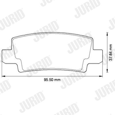 Brake Pad Set, disc brake 572492J