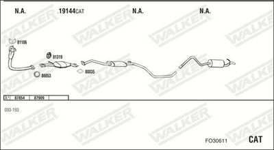 Изпускателна система WALKER FO30611