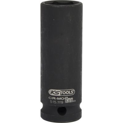 Ks Tools - šesťhranný silový nastrčný orech, dlhý 1/2" 19mm