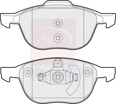 APEC Brake Pad Set, disc brake PAD1415B