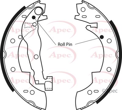 Brake Shoe Set APEC SHU370