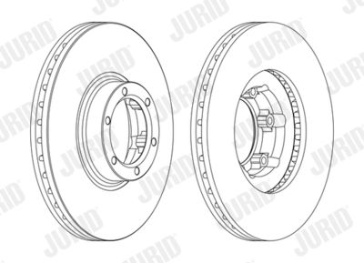 Тормозной диск JURID 561171J для RENAULT 30