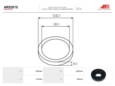 Sada na opravu alternátora AS-PL AS ARS2015