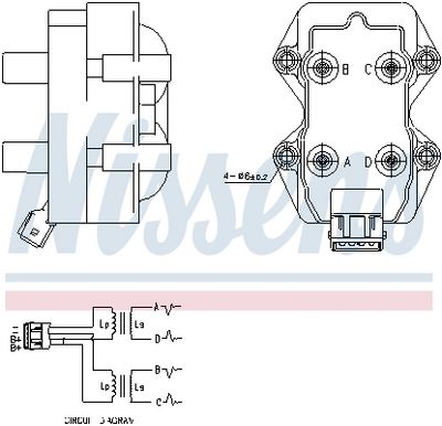 Bobina de inductie NISSENS 966718