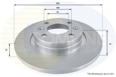 Brzdový kotouč COMLINE ADC2709