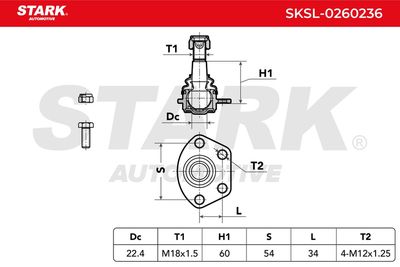 Шарнири STARK SKSL-0260236
