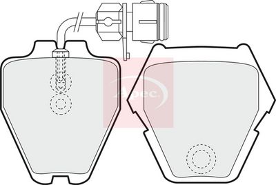 APEC Brake Pad Set, disc brake PAD1161