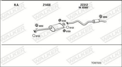 ABGASANLAGE WALKER TO87023