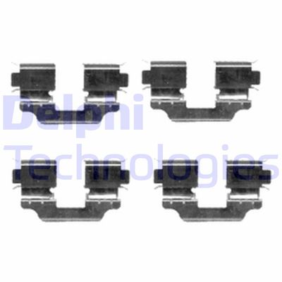 Комплектующие, колодки дискового тормоза DELPHI LX0424 для MERCEDES-BENZ A-CLASS