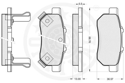 Brake Pad Set, disc brake 12060