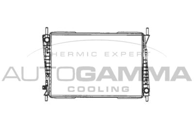Радиатор, охлаждение двигателя AUTOGAMMA 103078 для JAGUAR X-TYPE