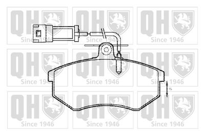 Комплект тормозных колодок, дисковый тормоз QUINTON HAZELL BP778 для VW CORRADO