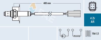 Лямбда-зонд FAE 75643 для NISSAN CABSTAR