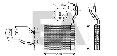 EACLIMA 45C22023 Радиатор печки  для FORD  (Форд Kуга)