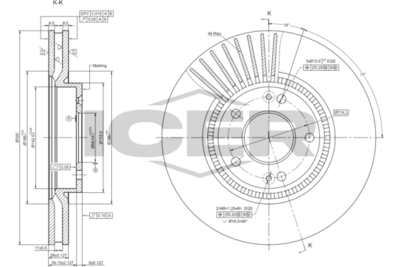спирачен диск ICER 78BD0586-2