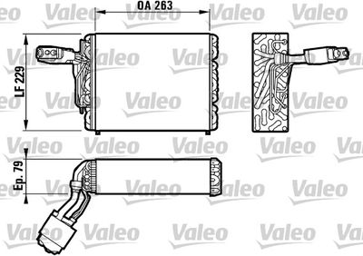 VALEO 817031 Випарник для SEAT (Сеат)