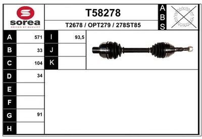 ANTRIEBSWELLE EAI T58278