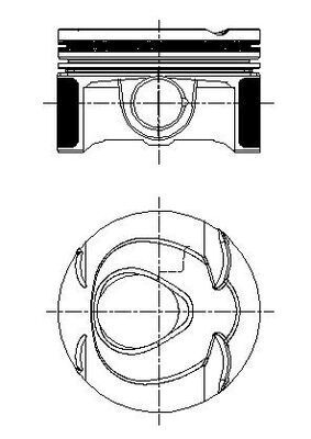 Zuiger - 001PI00163000 - MAHLE