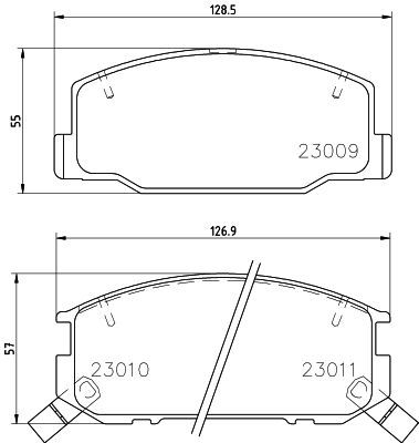 Комплект тормозных колодок, дисковый тормоз HELLA 8DB 355 030-411 для TOYOTA PREVIA
