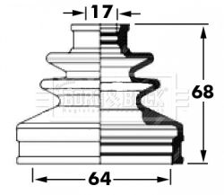 Bellow, drive shaft Borg & Beck BCB6035