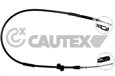 Тросик, cтояночный тормоз CAUTEX 765979 для AUDI 90