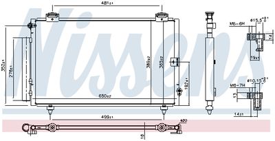 CONDENSATOR CLIMATIZARE NISSENS 940013 6