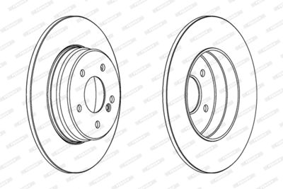Bromsskiva FERODO DDF963C