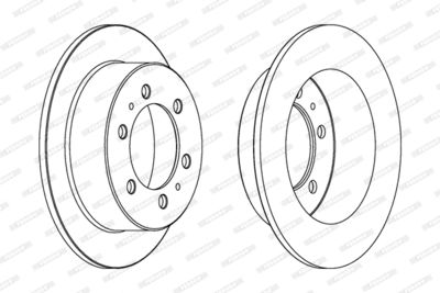DISC FRANA FERODO DDF1400 1