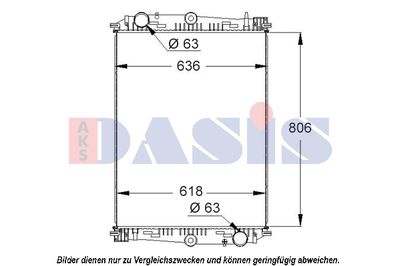 Radiator, racire motor AKS DASIS 3880290006