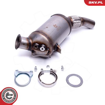 Suodžių / kietųjų dalelių filtras, išmetimo sistema