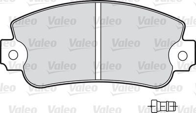 Комплект тормозных колодок, дисковый тормоз VALEO 598160 для ALFA ROMEO ALFASUD