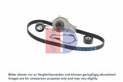 WASSERPUMPE + ZAHNRIEMENSATZ AKS DASIS 570267N