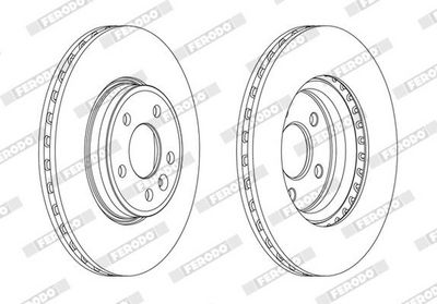 BREMSSCHEIBE FERODO DDF1663C 1