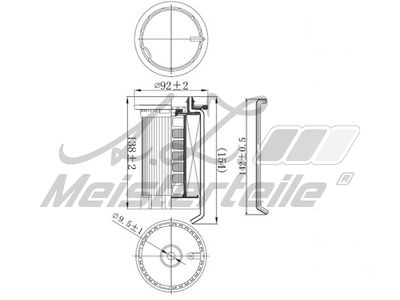 горивен филтър A.Z. Meisterteile AZMT-41-020-1418
