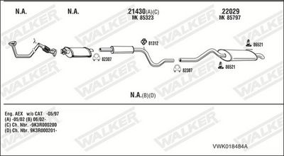 SISTEM DE ESAPAMENT WALKER VWK018484A