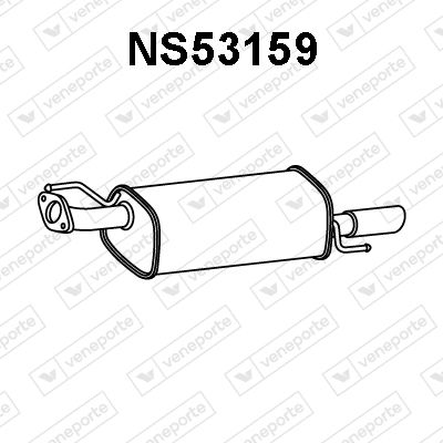 Глушитель выхлопных газов конечный VENEPORTE NS53159 для NISSAN JUKE